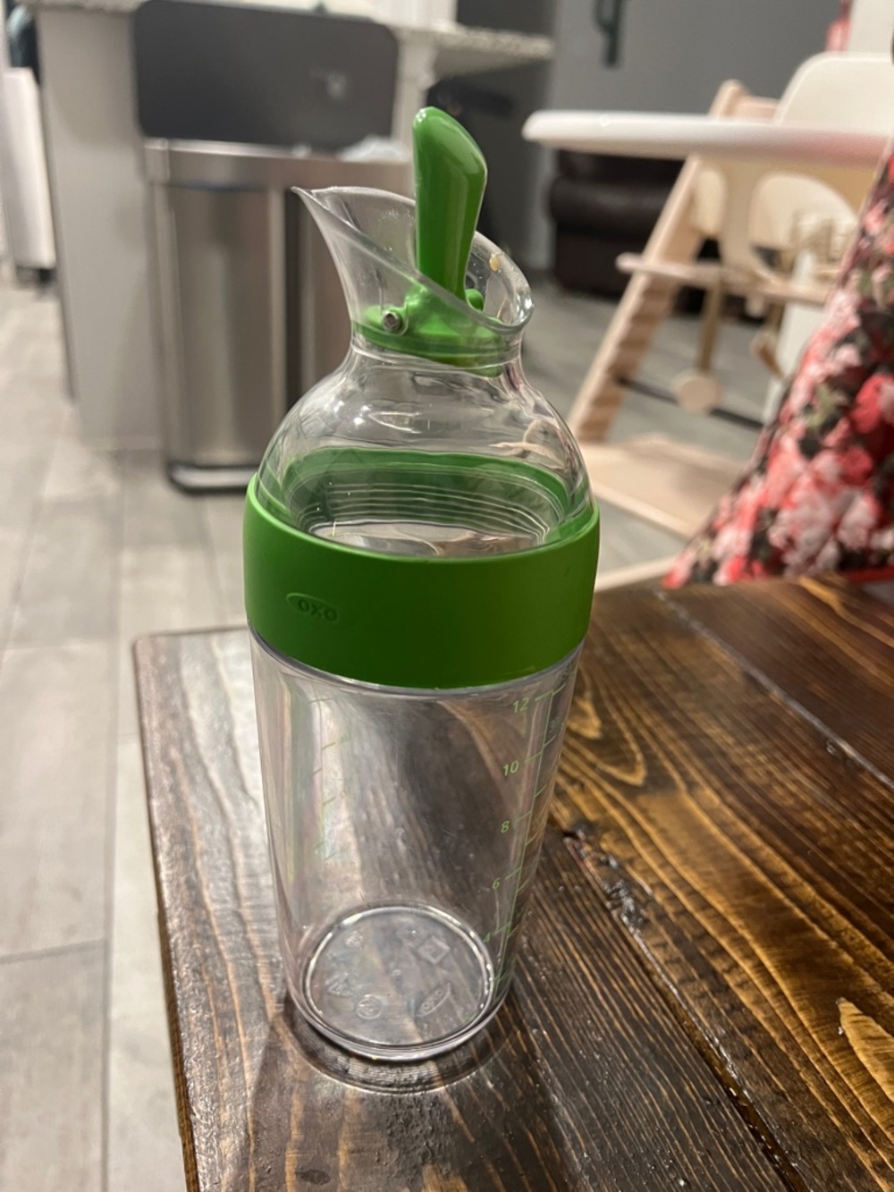 Oxo Green Salad Dressing Mixer with Pour Spout